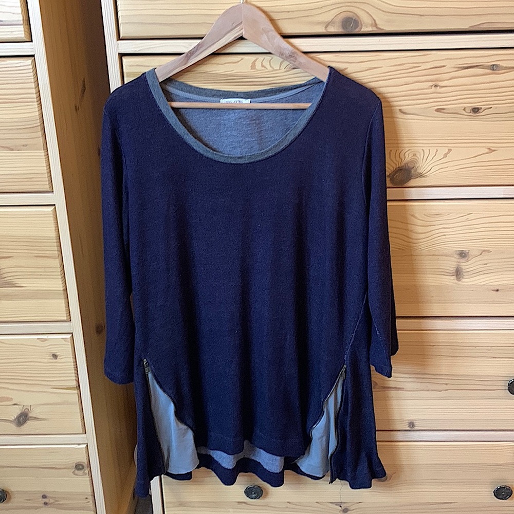 Ava James Blue Gray Sweater Size Extra Large